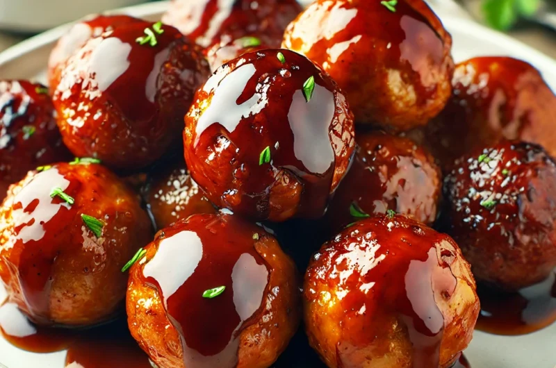 🍗 Air Fryer BBQ Chicken Meatballs