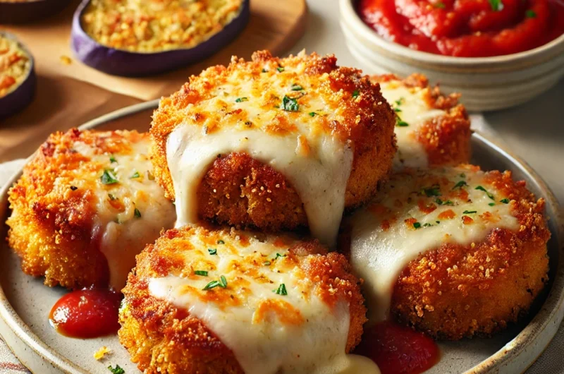 Air Fryer Eggplant Parmesan Bites 🍆🧀