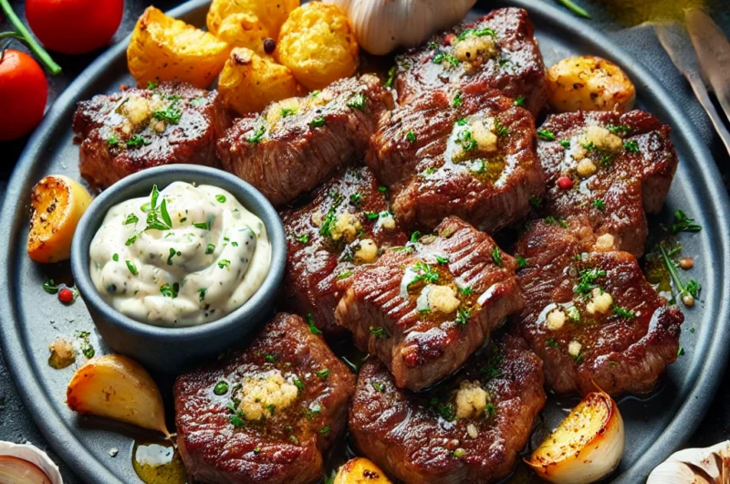 🥩 Air Fryer Steak Bites with Garlic Butter