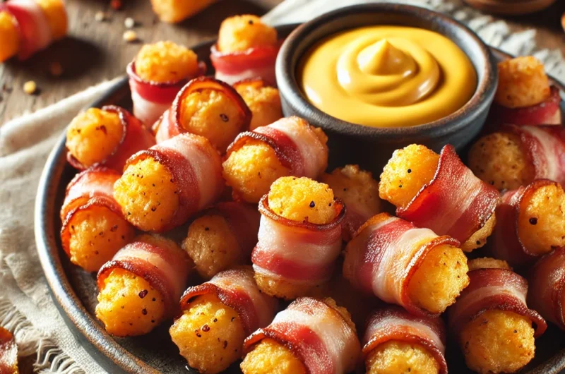 🥓 Bacon-Wrapped Tater Tot Bites – Crispy, Cheesy & Crowd-Pleasing