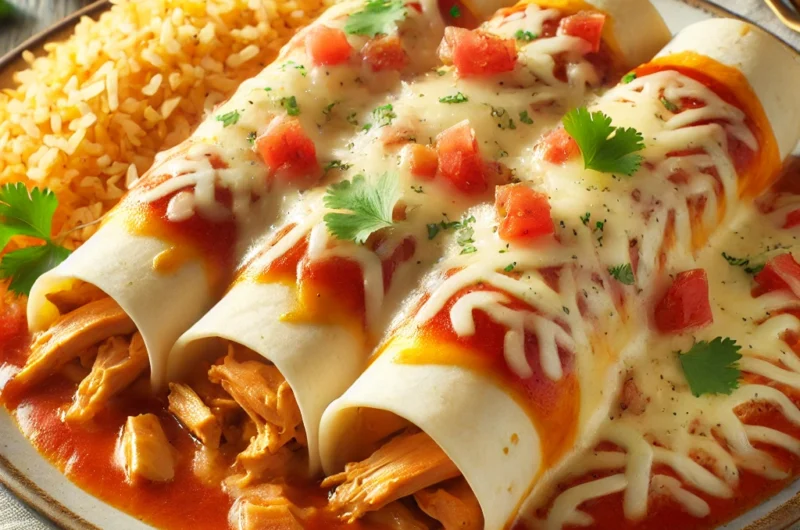 🌯 Cheesy Chicken Enchiladas