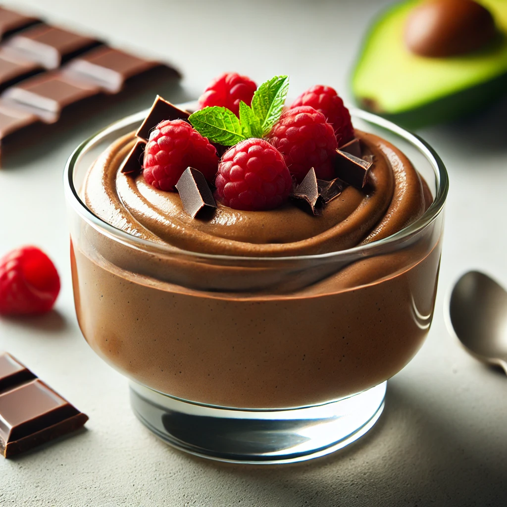 Rich chocolate avocado mousse made with creamy avocado, cocoa, and sweeteners
