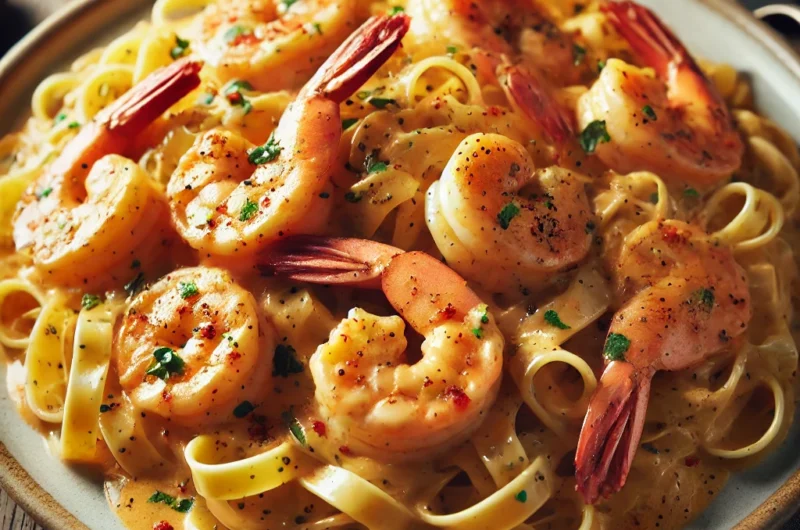 🍤 Creamy Cajun Shrimp Pasta – Bold, Spicy & Irresistible