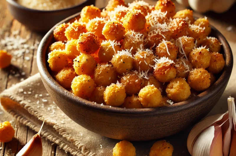 Crispy Garlic Parmesan Chickpeas
