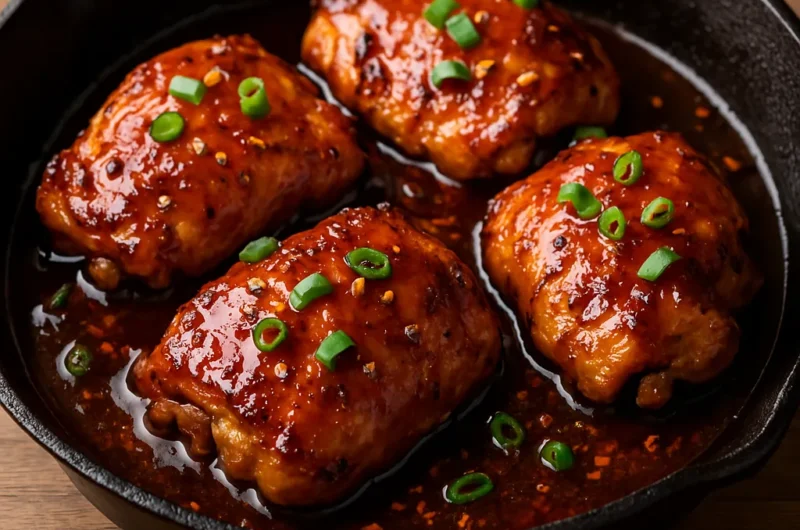 Honey Sriracha Chicken Thighs