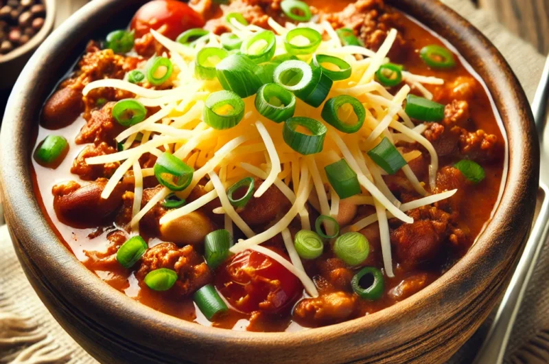 🌶️ Low-Carb Beef Chili – Hearty, Savory & Guilt-Free