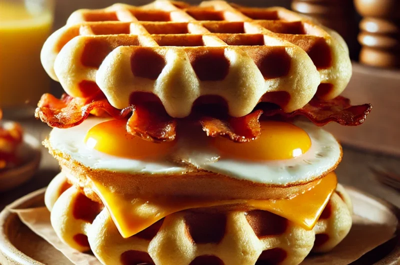 🧇 Savory Waffle Breakfast Sandwich