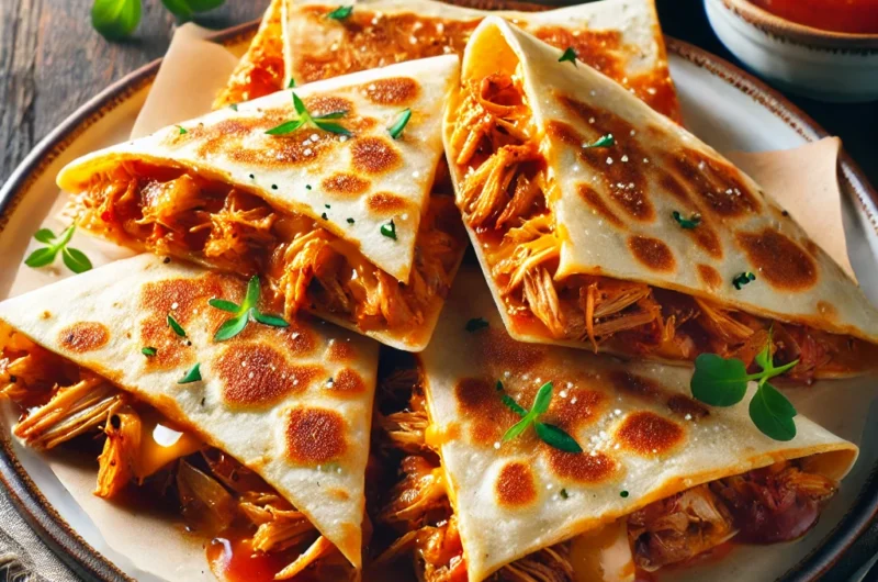 Spicy BBQ Chicken Quesadillas