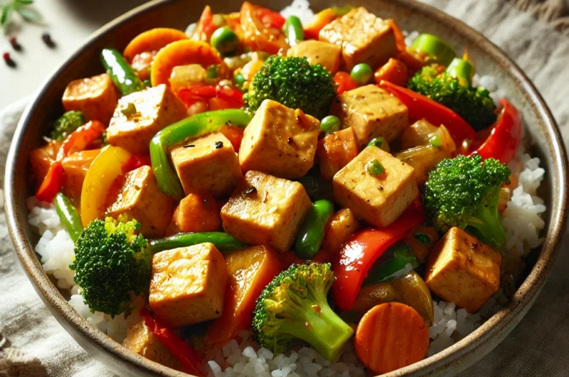 🥢 Stir-Fried Tofu & Veggies – Savory, Colorful & Plant-Based
