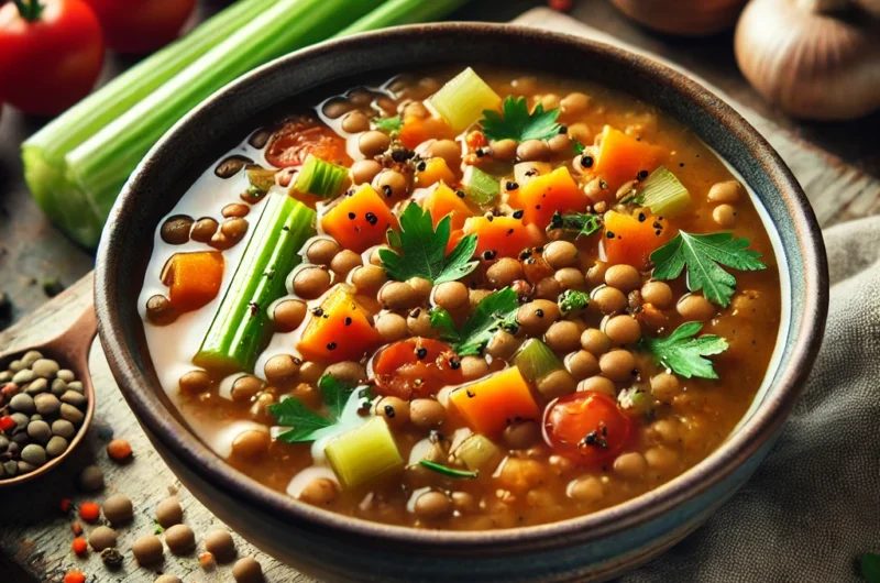 🥣 Vegan Lentil Soup – Hearty, Comforting & Plant-Based