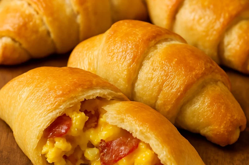 Bacon, Egg & Cheese Stuffed Crescent Rolls